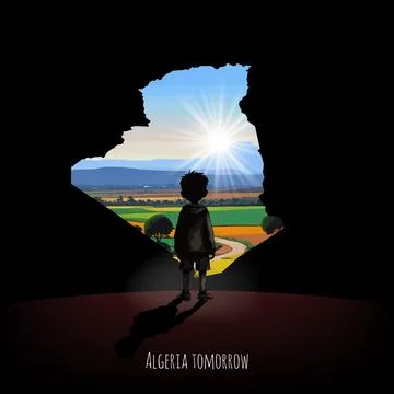 Future of Algeria Stock Illustration