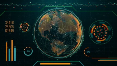 Future and global trade 4K animation Stock Footage 99055102