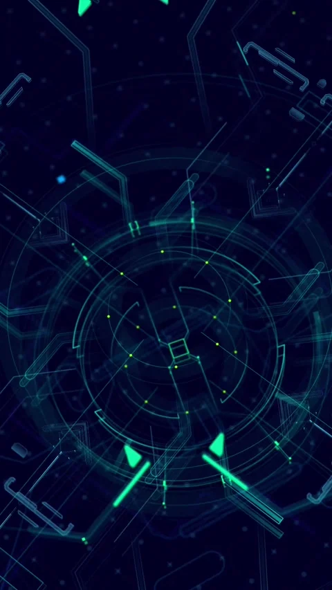 Future and tech horizontal opening. Stock-Footage 333325865