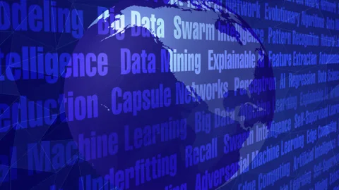 Future of artificial intelligence ai innovation and world globe instability Stock Footage 268384648