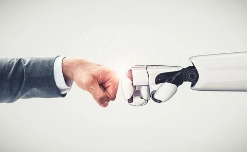 Future artificial intelligence and machine learning for AI droid robot or cyborg Illustrazione stock