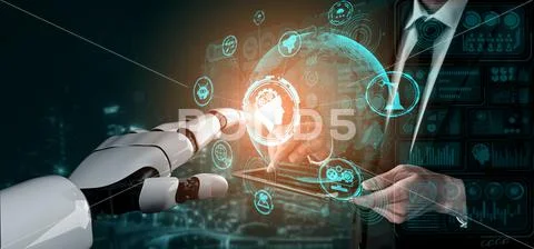 Future artificial intelligence and machine learning for AI droid robot ...