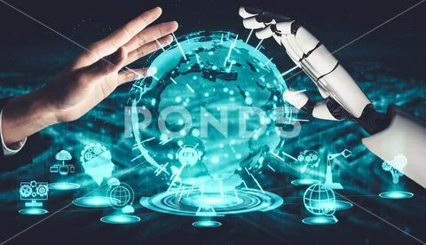 Future artificial intelligence and machine learning for AI droid robot ...
