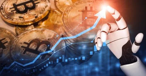 Future artificial intelligence robot and cyborg. 3D illustration. Stock Illustration