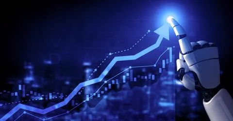 Future artificial intelligence robot and cyborg. 3D illustration. Stock Illustration