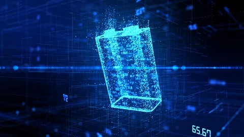 Future battery technology to run electric cars and mobile devices clean power Stock Footage 107022072