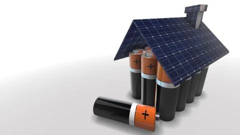 Future battery technology to run electric cars and mobile devices with clean ele Stock Illustration
