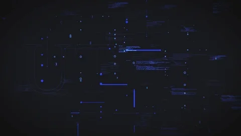 Future blue animation text with active background Stock Footage 122212460