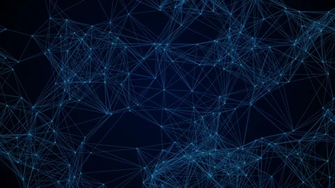 Future blue network background Stock Footage 98999038