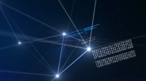 Future Blue Network Stock Footage 22008794