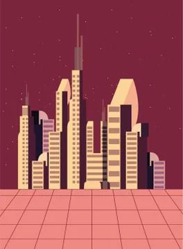 Future building architecture Ilustración de archivo