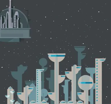 Future building architecture Ilustración de archivo