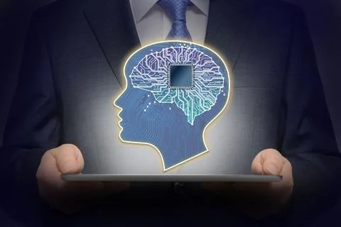 Future business concept using artificial intelligence technology 스톡 사진