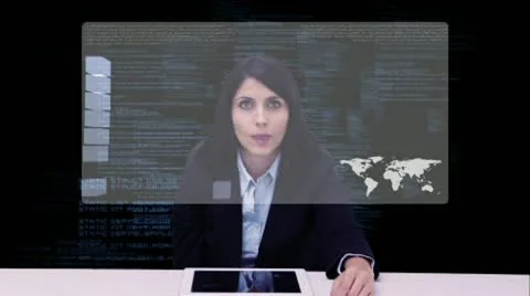 Future Business Desk 스톡 After Effects