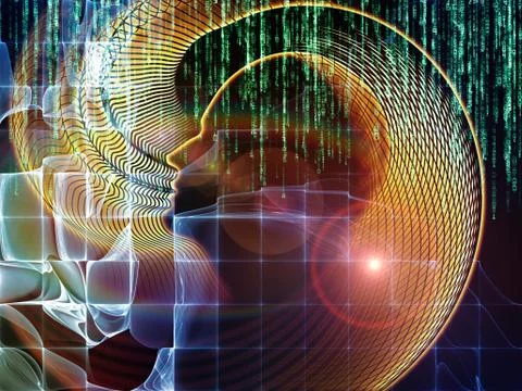 Future of Calculations 스톡 일러스트