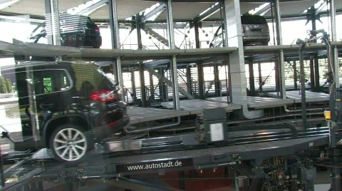 Future car park 7 Stock Footage 497496