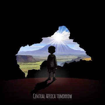 Future of Central African Republic Stock Illustration
