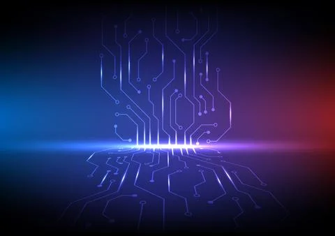 Future Circuit Board Digital Network. Design for futuristic circuit board b.. Иллюстрация