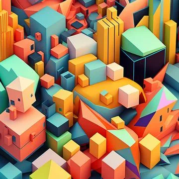 Future city abstract backdrop. Hyper detailed art Illustrazione stock