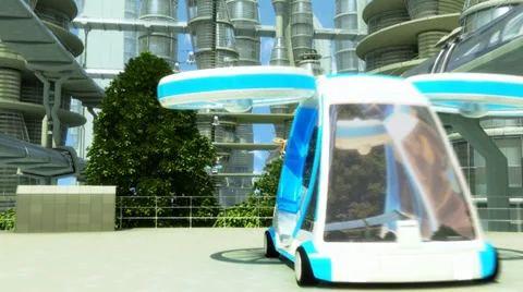 Future city 스톡 동영상 38529116