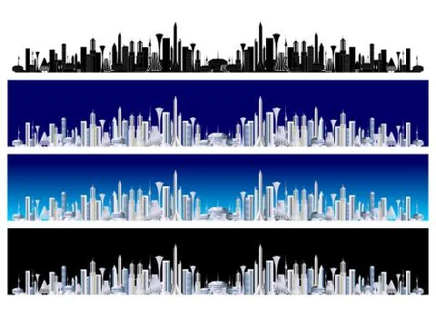 Future city Stock Illustration