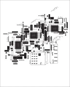 Future City Illustrazione stock