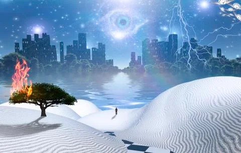 Future City 스톡 일러스트