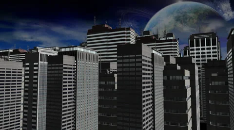 Future City Lift Stock Footage 41586186