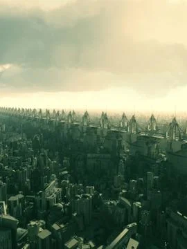 Future City Skyway Illustrazione stock