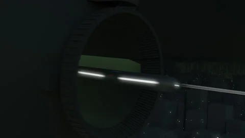 Future City Tram Stock Footage 144651157