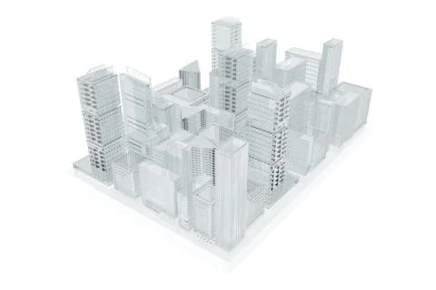 Future city.  urban planning Stock Illustration