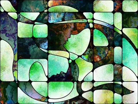 Future of Colored Glass Illustrazione stock