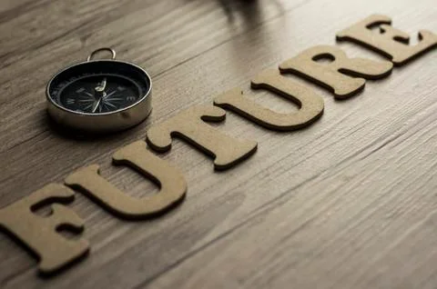 Future compass concept Stock Photos