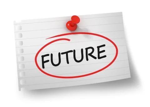 Future concept 3d illustration isolated Stock Illustration