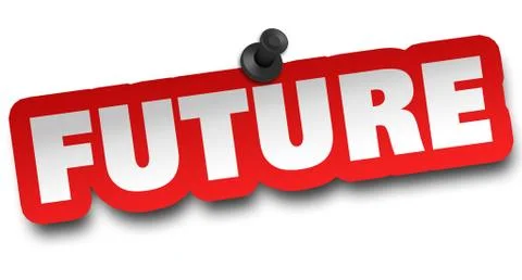 Future concept 3d illustration isolated Stock Illustration