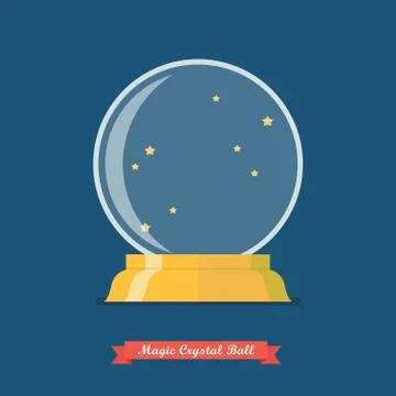 Future crystal ball Stock Illustration