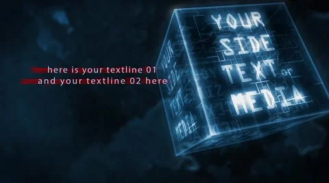 Future Cube Electronic Slideshow for AE 스톡 After Effects