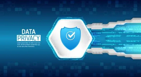 Future cyber technology web services for business and internet project. Conce Stock Illustration