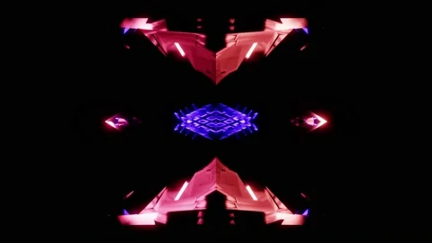 Future cyberpunk purple equalizer VJ loo... | Stock Video | Pond5