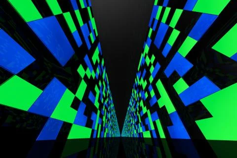 Future Data Center 3 Stock Illustration