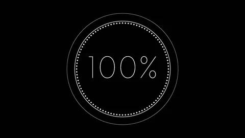 Future data processing technologies, loading bar 0 to 100 Stock Footage 121606548