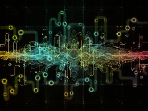 Future of Data Transfers Illustrazione stock