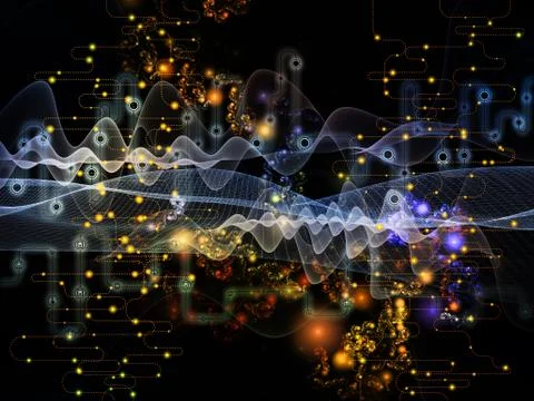 Future of Data Transfers Stock Illustration