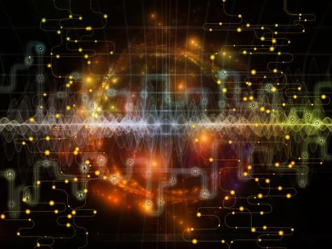 Future of Data Transfers Illustrazione stock