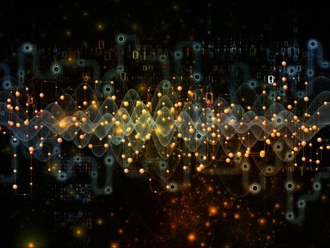 Future of Data Transfers Stock Illustration