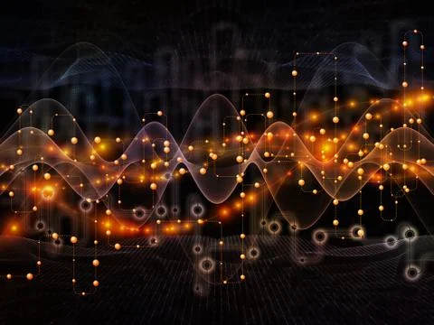 Future of Data Transfers Stock Illustration