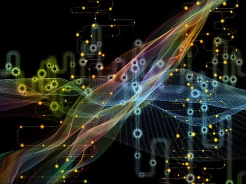 Future of Data Transfers Stock Illustration