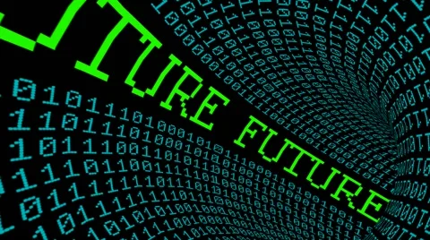 Future data tunnel Video stock 61364021