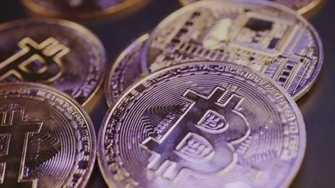 The Future of Digital Currency with Bitcoin Stock Footage 305918308
