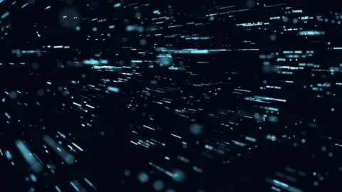 Future digital cyberspace with moving particles. Technology matrix algorithm. Stock Footage 166223316